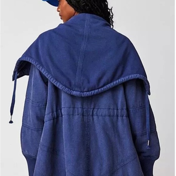 Free People We the Free Surplus Future Utility Parka Blue Size XS NWOT - Picture 5 of 14